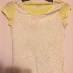 Lace Yellow T-shirt