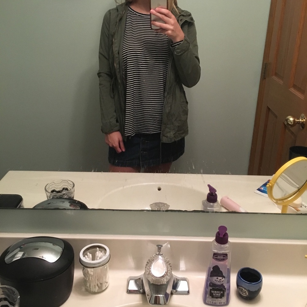 Green army jacket