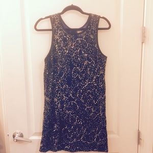 NWT Zara dress with gorgeous sequin stitching