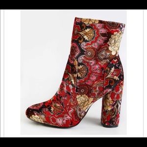 Floral booties