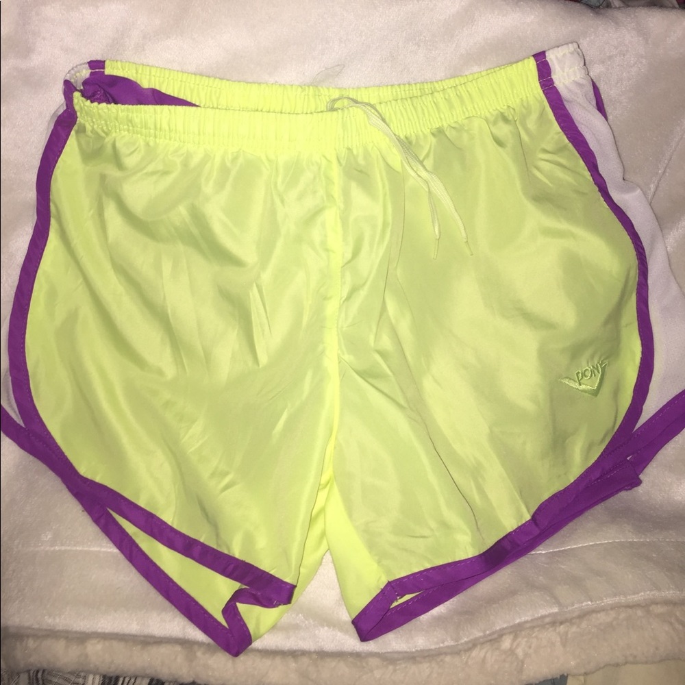 Yellow Greenish Running Shorts