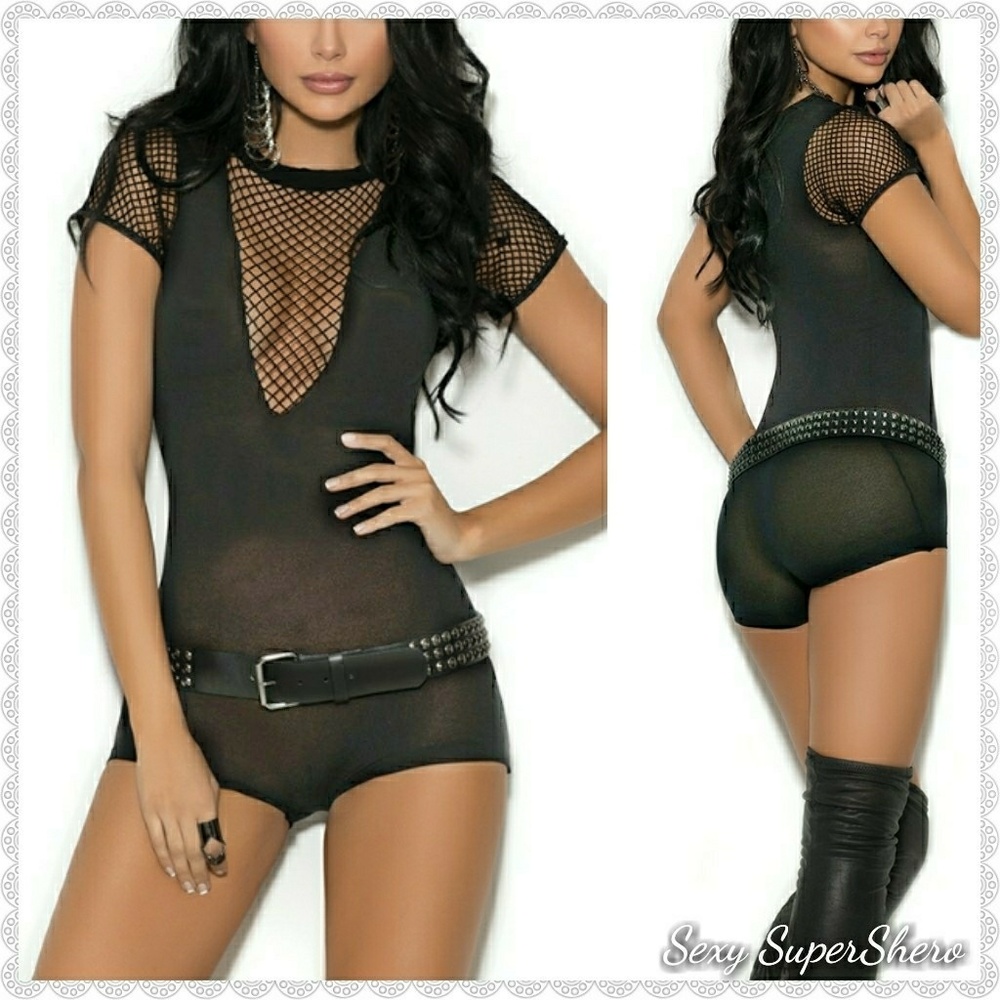 🎉HP Rocker Babe Bootyshort Bodysuit lingerie - Picture 5 of 5