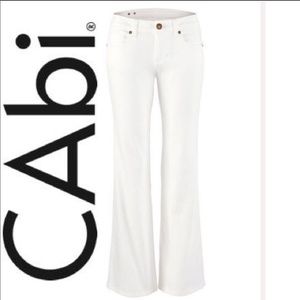 Cabi White Wide Leg Jean, 10L NEW