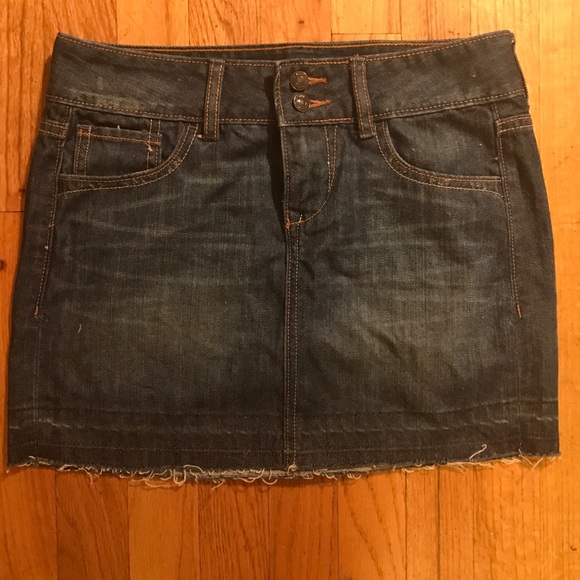 ‼️SALE‼️Denim Lowrise Mini Skirt  - Picture 1 of 3