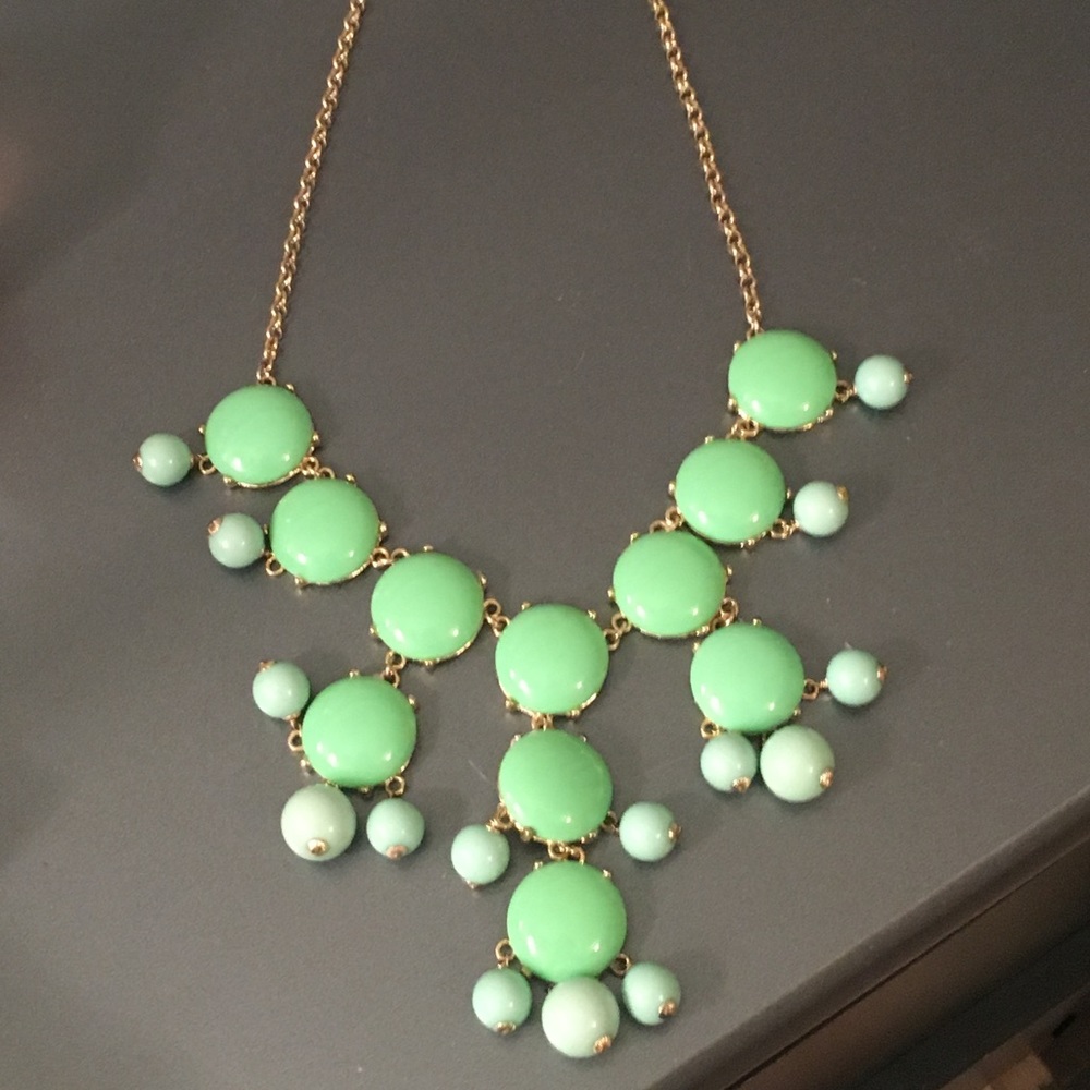 Authentic J. Crew Teal Bubble Necklace