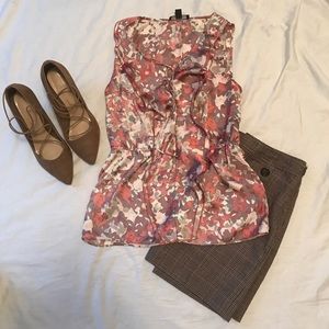 Floral Banana Republic Blouse