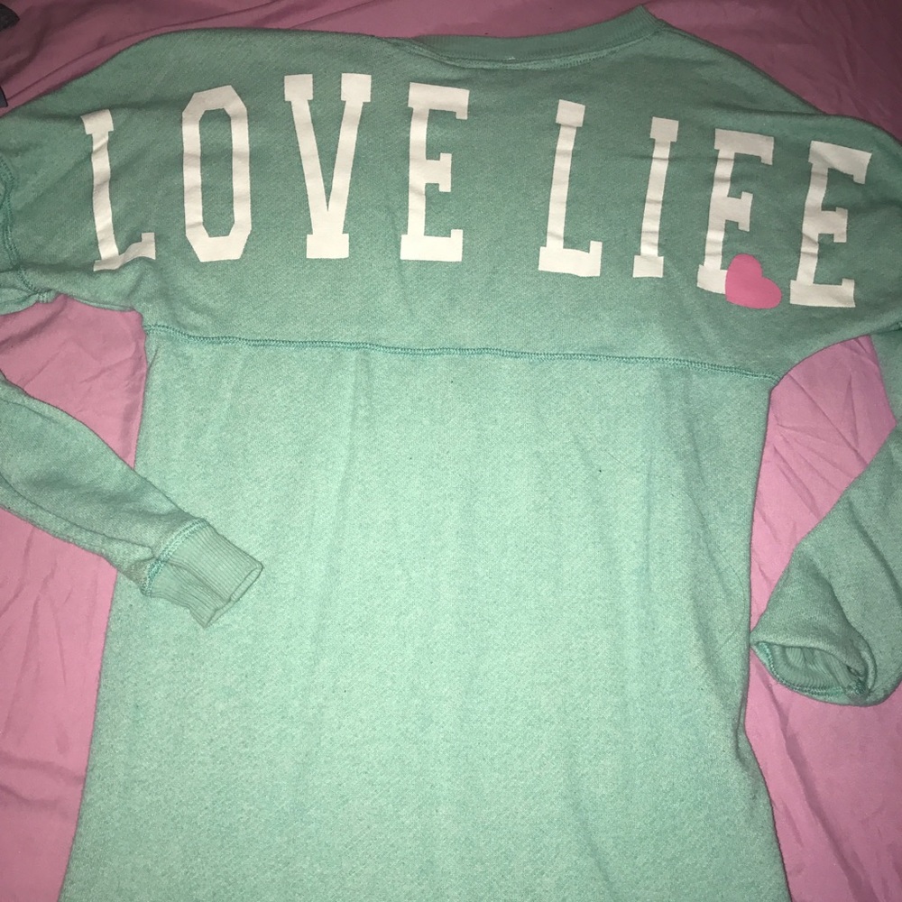 ‼️SOLD📦PINK Tunic Hoodie "Love Life" 