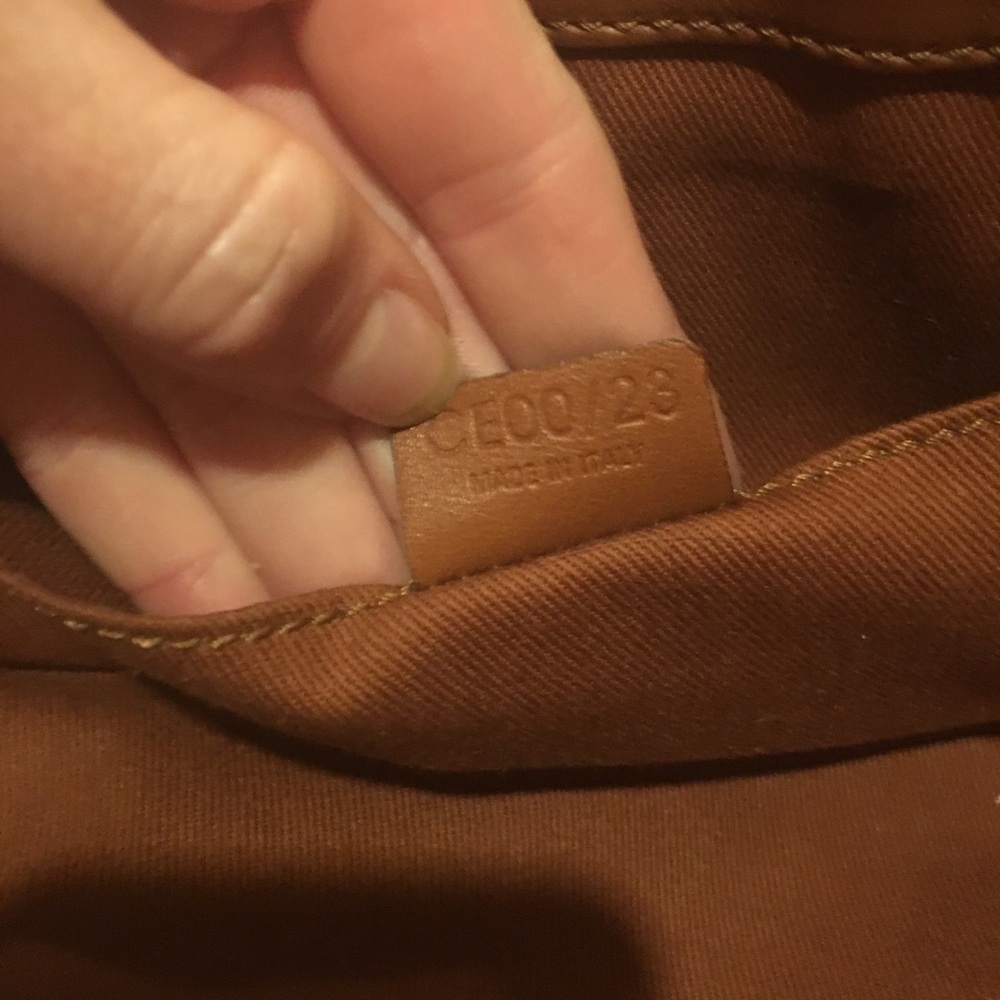 Pristine CELINE SUPR Soft Brwn Leathr LOGO Satchel - Picture 8 of 8