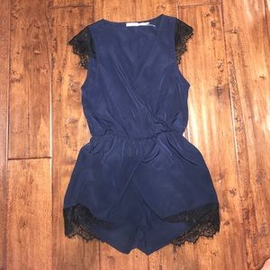 Navy Blue Romper