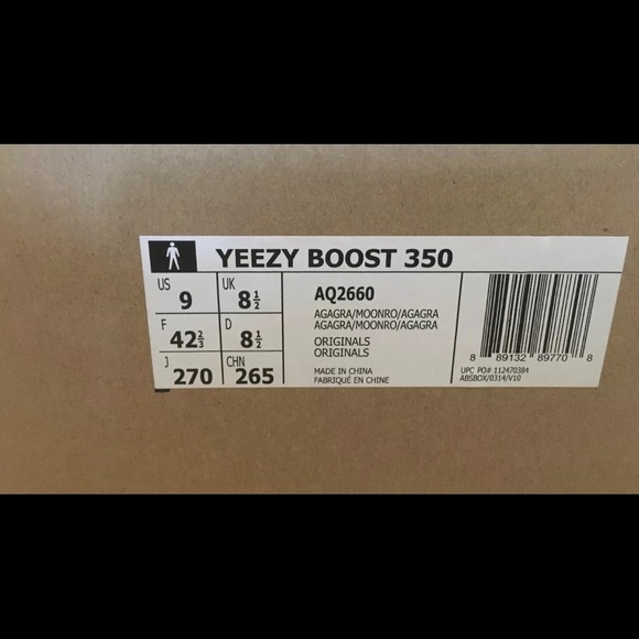 Adidas yeezy boost 350 moonrock size 9 authentic - Picture 6 of 8