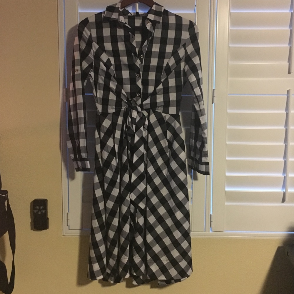 Black and white dress