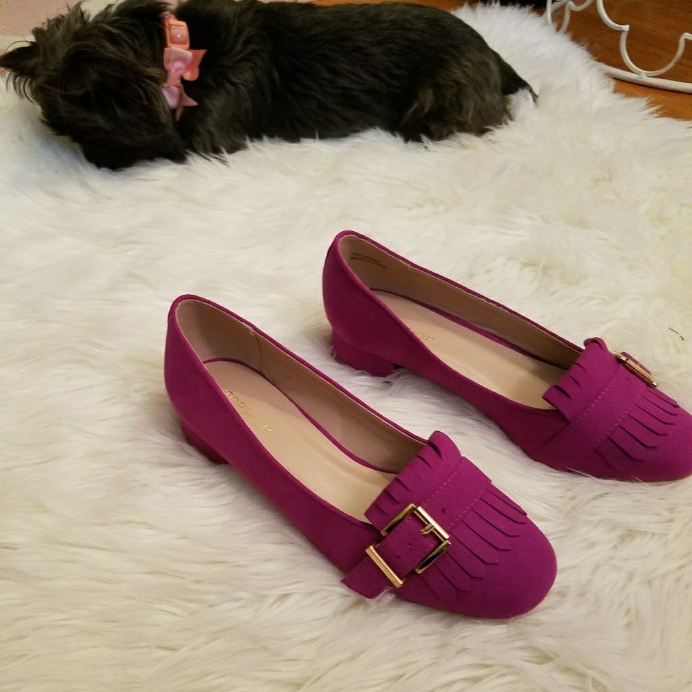 Topshop NWT fuchsia loafer
