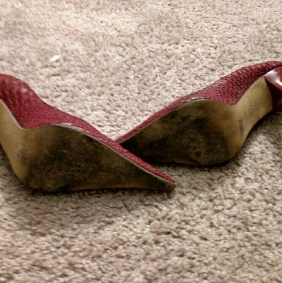 Burgundy/Wine Pointy Heel - Picture 4 of 4