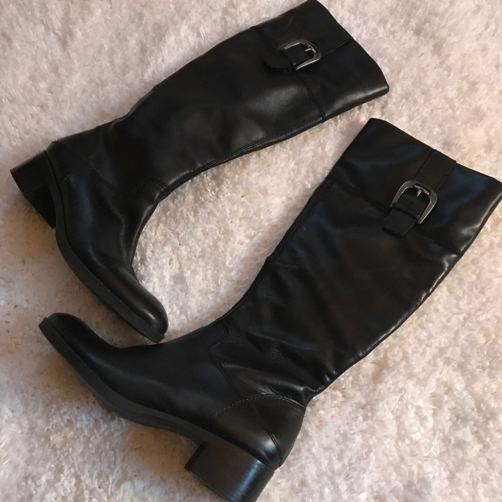 Black Franco Sarto boots worn twice