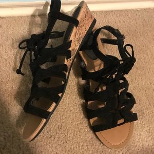 Laceup sandals