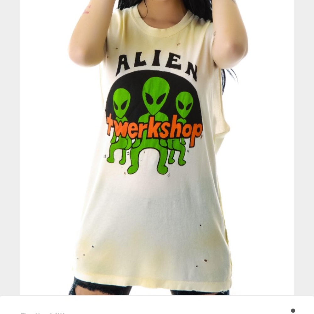 Unif Alien Twerkshop Muscle Tee XS