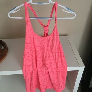 Old navy hot pink knotted tank top