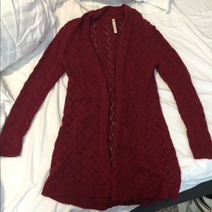 Long sweater cardigan
