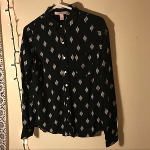 Button Up Black Shirt