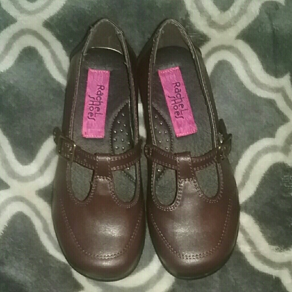 Brown little girl shoes