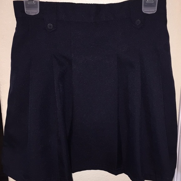 IZOD school wear uniform tan & navy skirt girls 14 regular - Picture 3 of 7