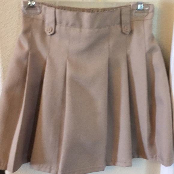IZOD school wear uniform tan & navy skirt girls 14 regular - Picture 7 of 7