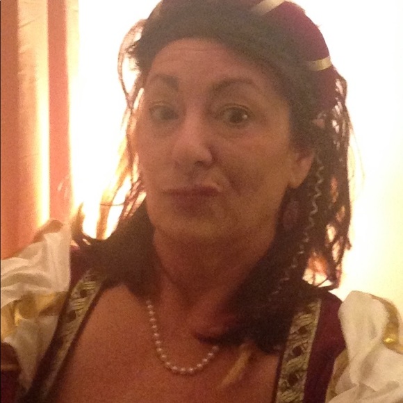 Vintage, mod, denim, linen, scarves, - Picture 2 of 3