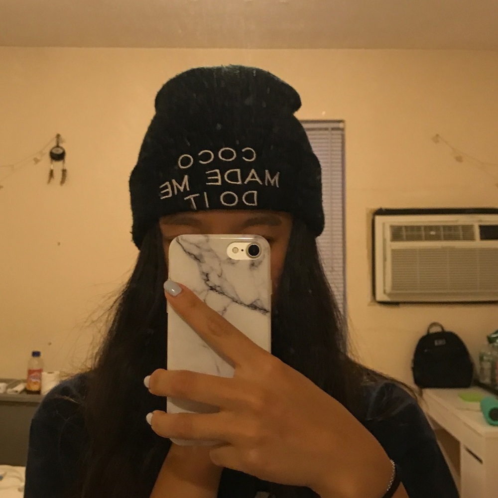 Coco made me do it beanie
