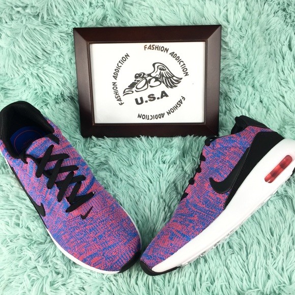 Nike Air Max modern flyknit men's black sneakers - Picture 3 of 6