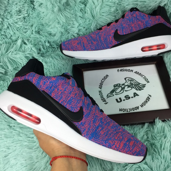 Nike Air Max modern flyknit men's black sneakers - Picture 2 of 6