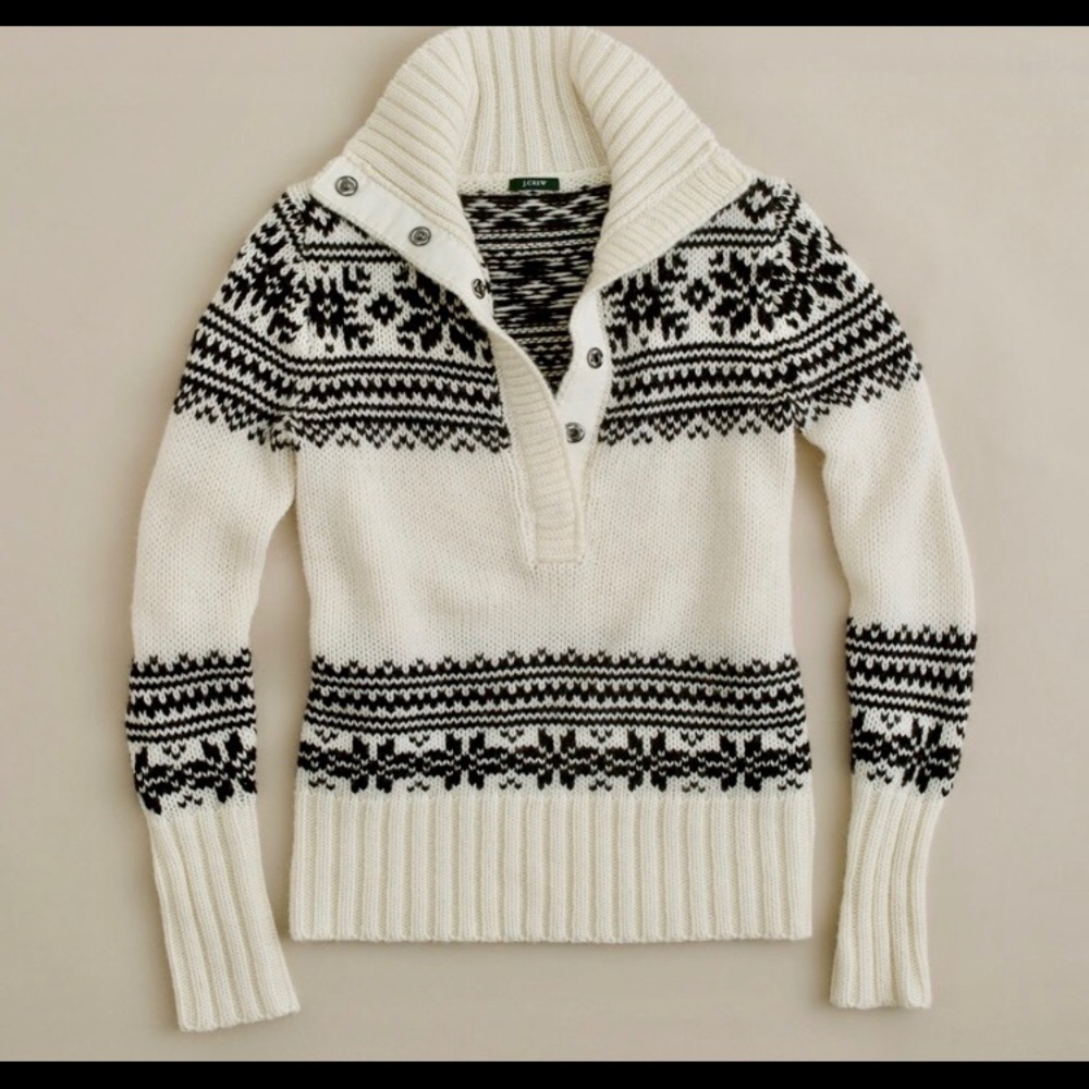 J. Crew Fair Isle Pullover Size Small
