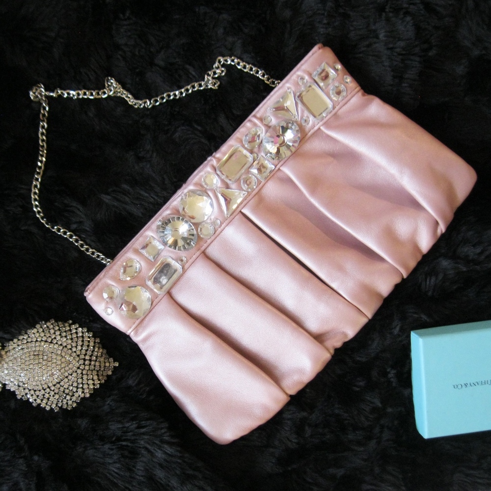 Pink Jeweled Evening Bag