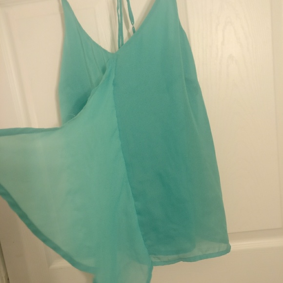 Chiffon mint green blouse - Picture 2 of 4