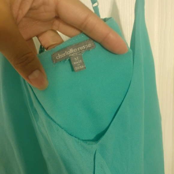 Chiffon mint green blouse - Picture 3 of 4