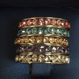 6 colored stacking rings