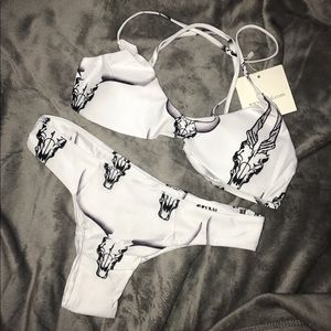 Cow skull bikini