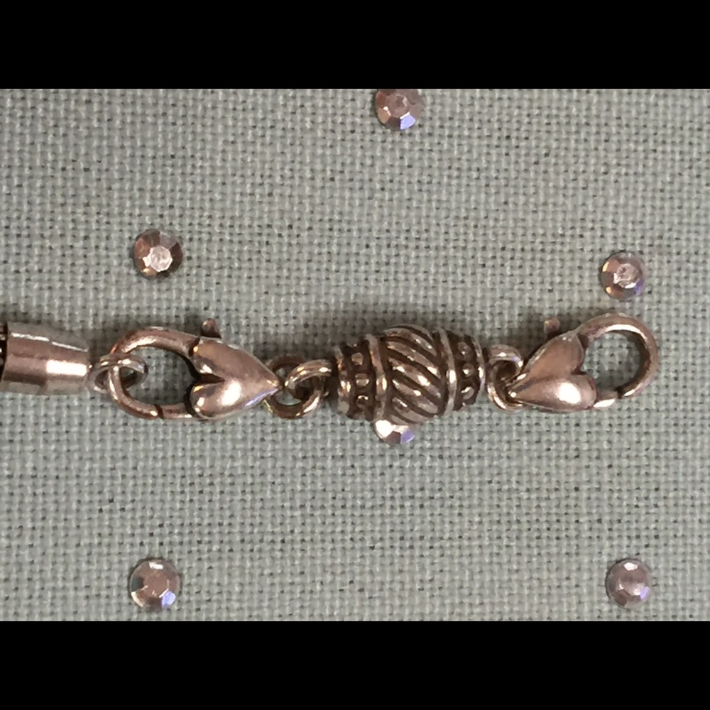 Brighton ABC Barrel clasp slider charm bracelet