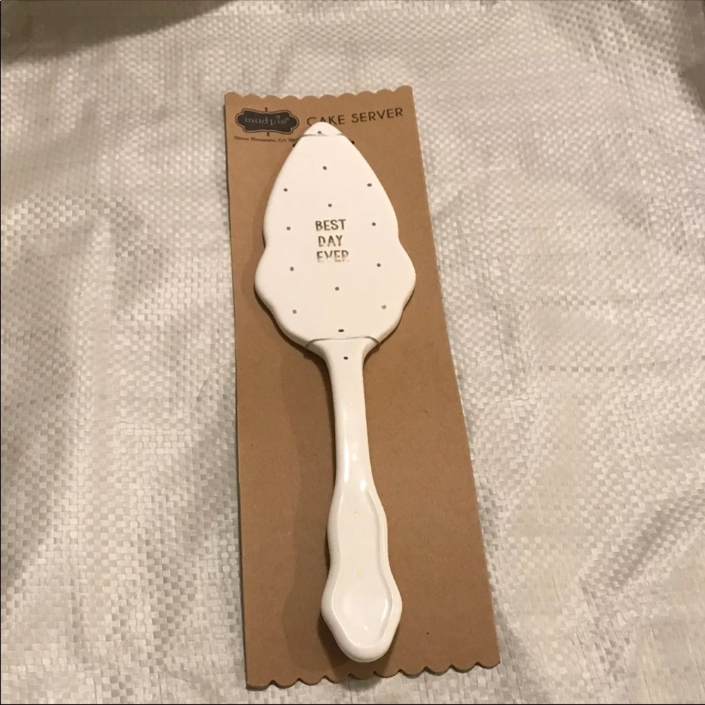 Mud Pie Best Day Ever Cake Server Rae Dunn Style