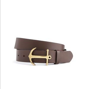 Vineyard Vines Leather Anchor Belt