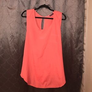 ✨ SEXY BACK SALMON BLOUSE