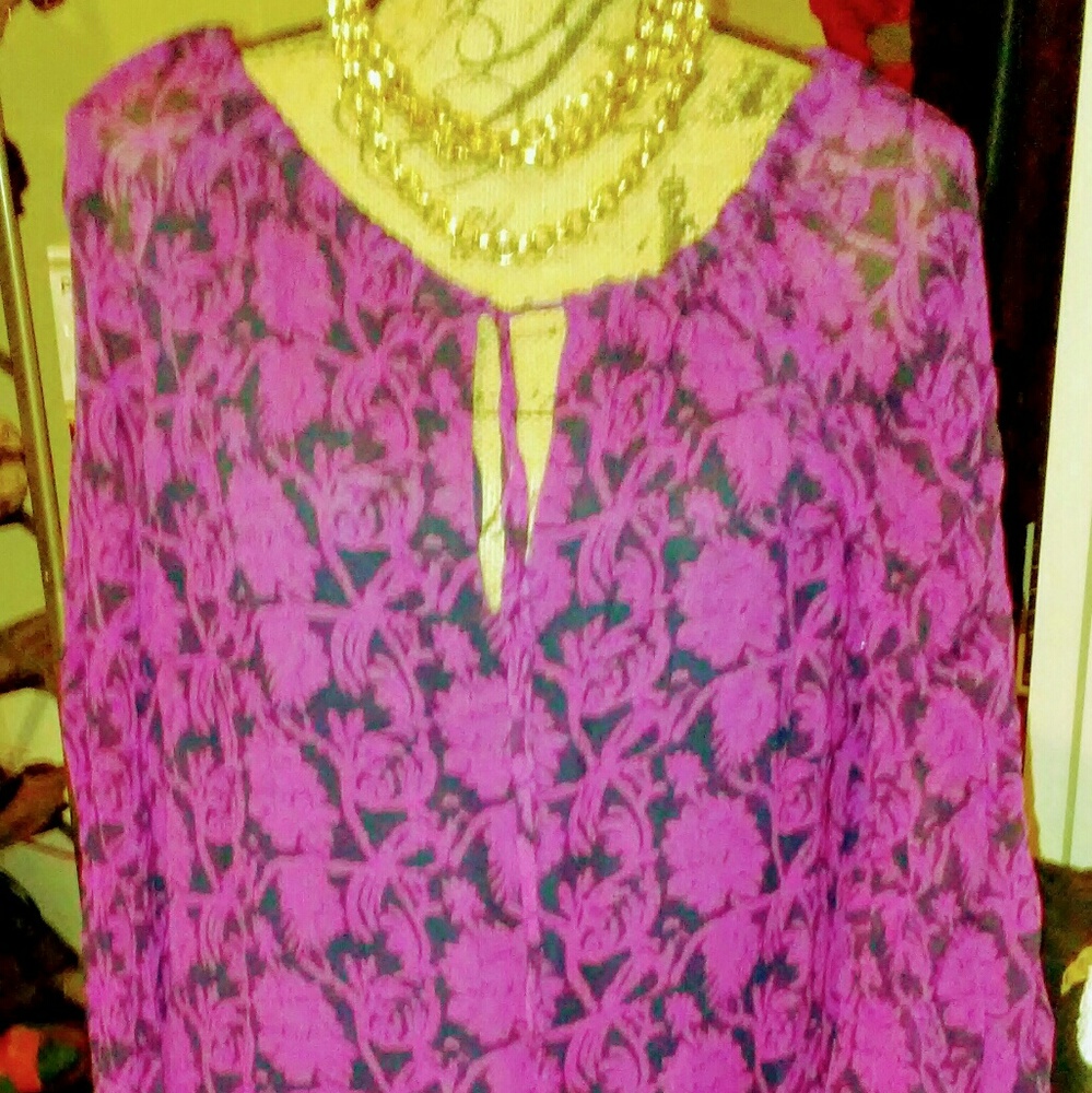 Tory Burch  draw stri ng closure blouse