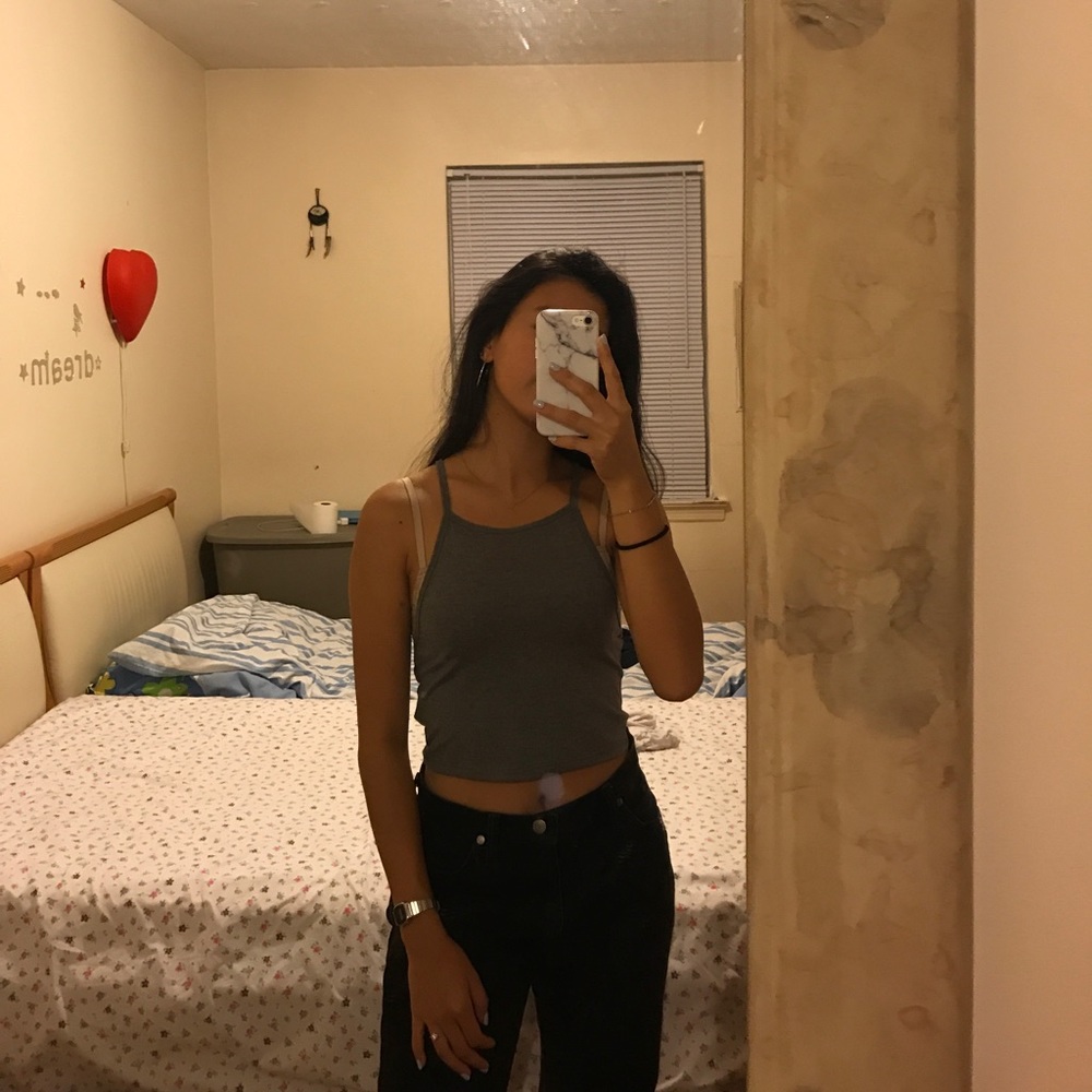H&M grey halter top