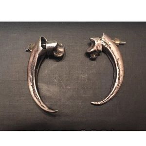 Pamela Love Sterling Silver Talon Claw Earrings