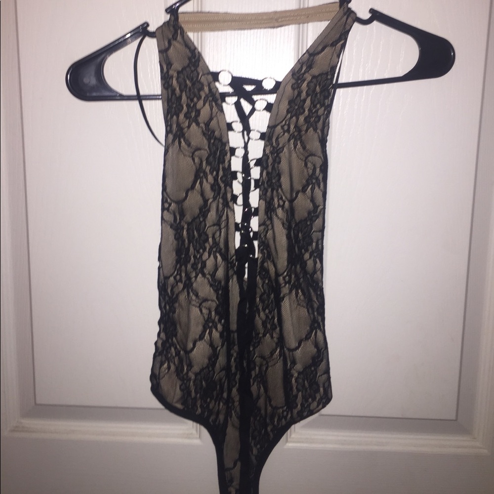 Nasty Gal Lace Bodysuit Small NWT