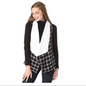 Derek Heart Jr's Yarn Dye Flannel Plaid Cozy Vest