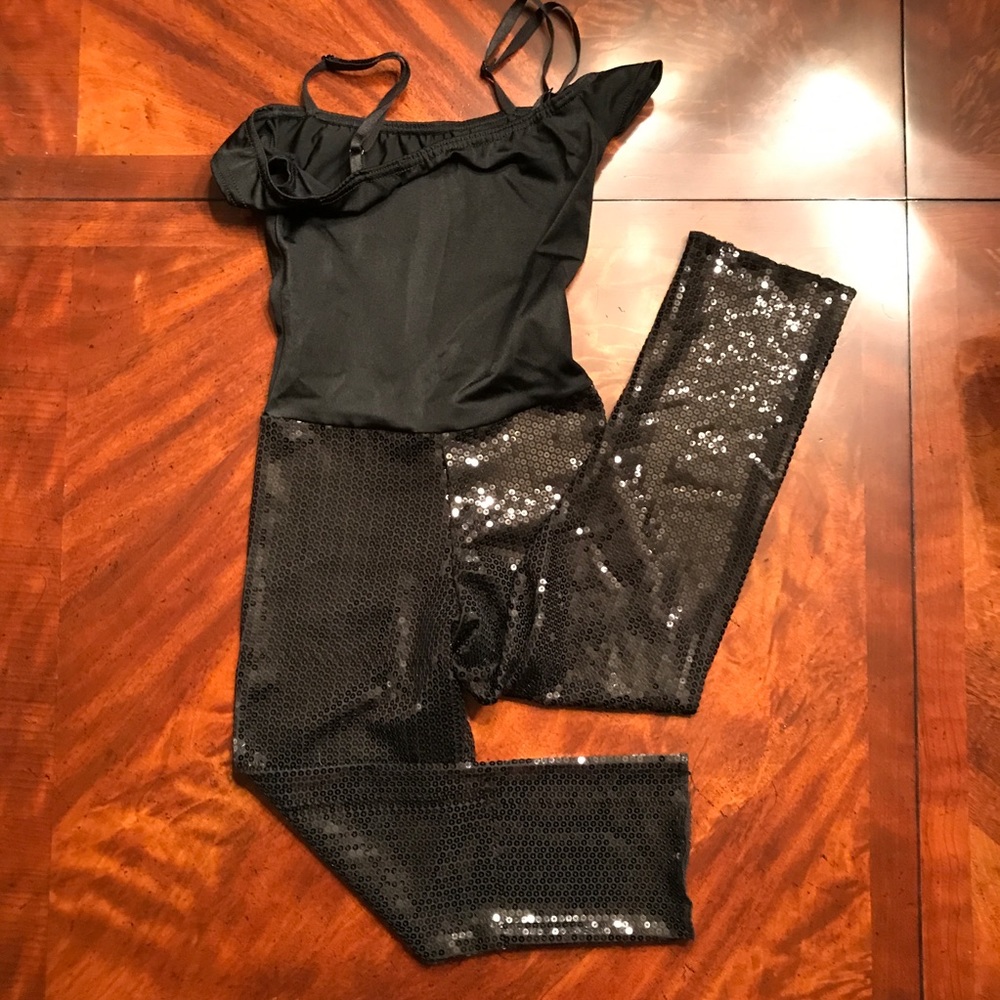 Girls one piece professional dance costume - EUC