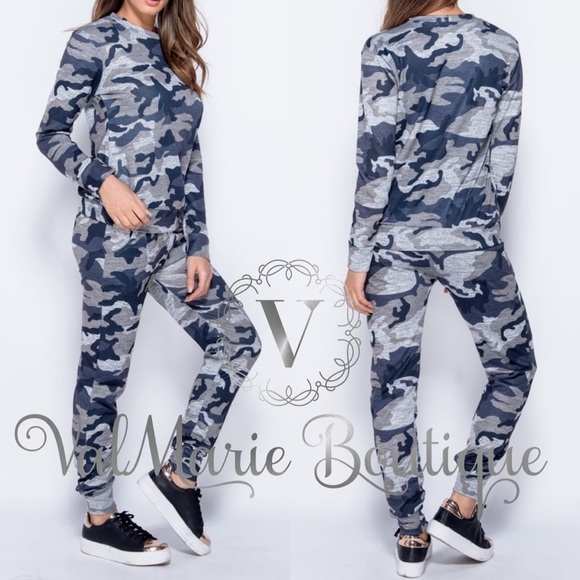Grey Camouflage Lounge Set - Picture 3 of 5