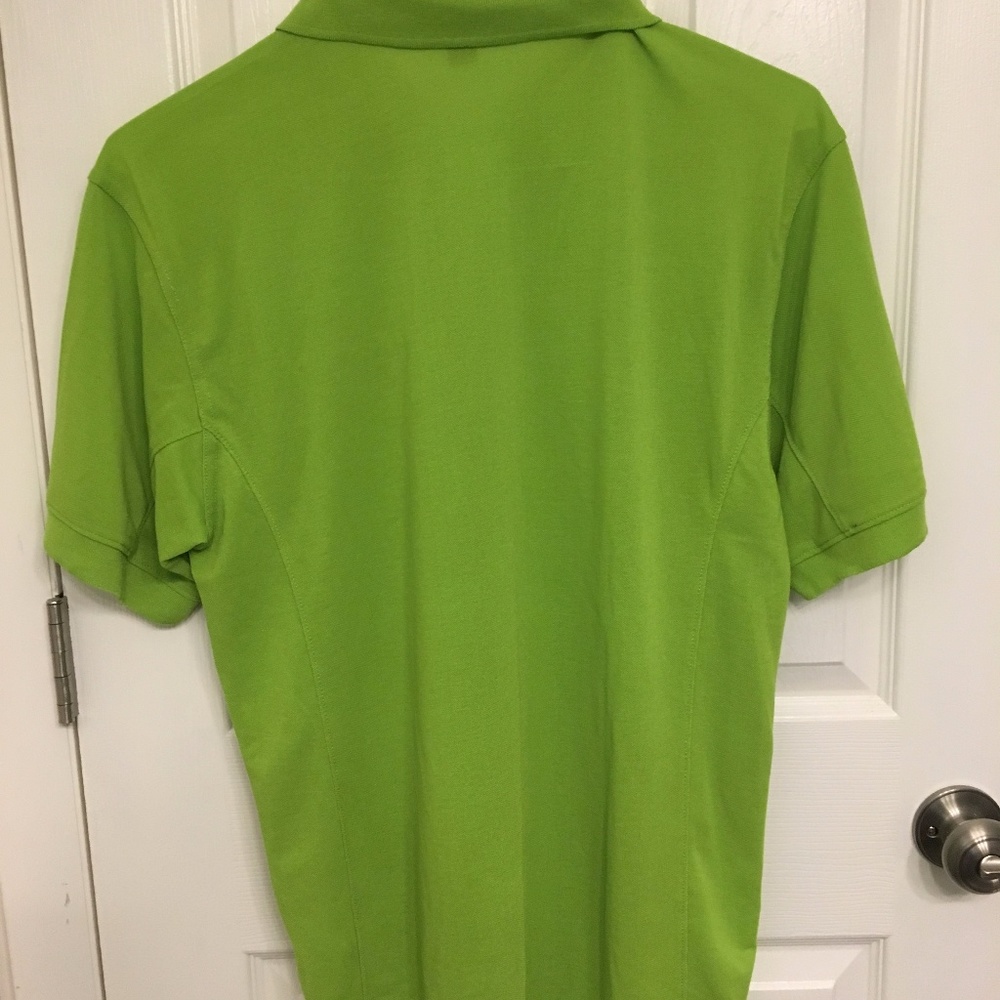 Men's Lime Polo Shirt with Recovery Room Logo - Picture 3 of 4