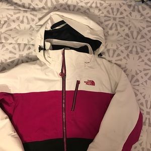 Women's North Face Multi-Colored Ski Coat