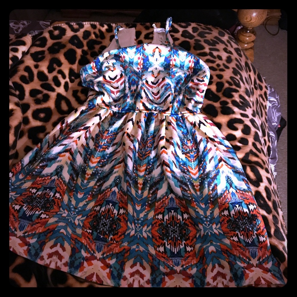 Aztec Patterned Dress